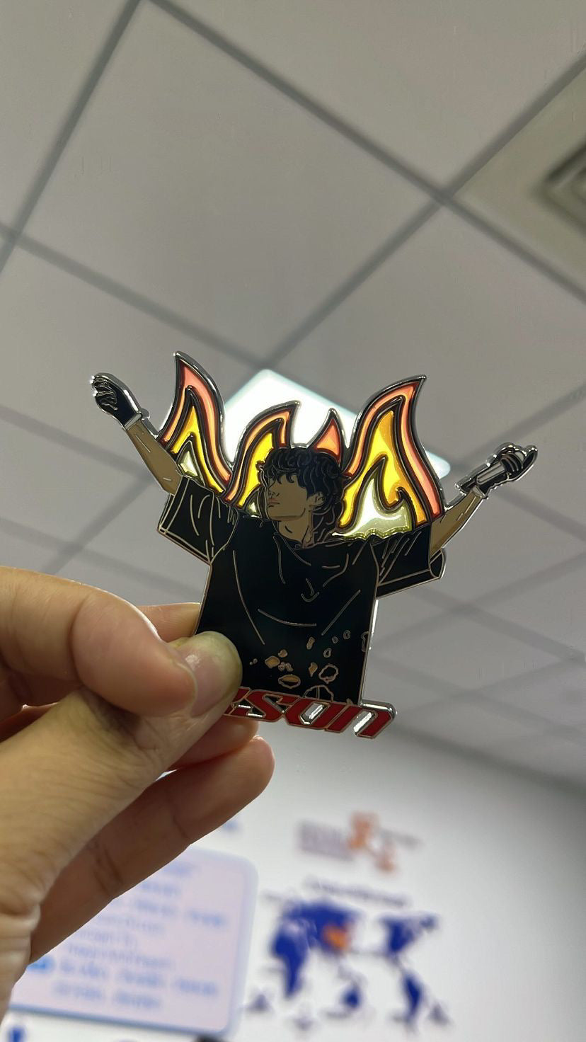 j-hope Lollapalooza Arson Hard Enamel Pin