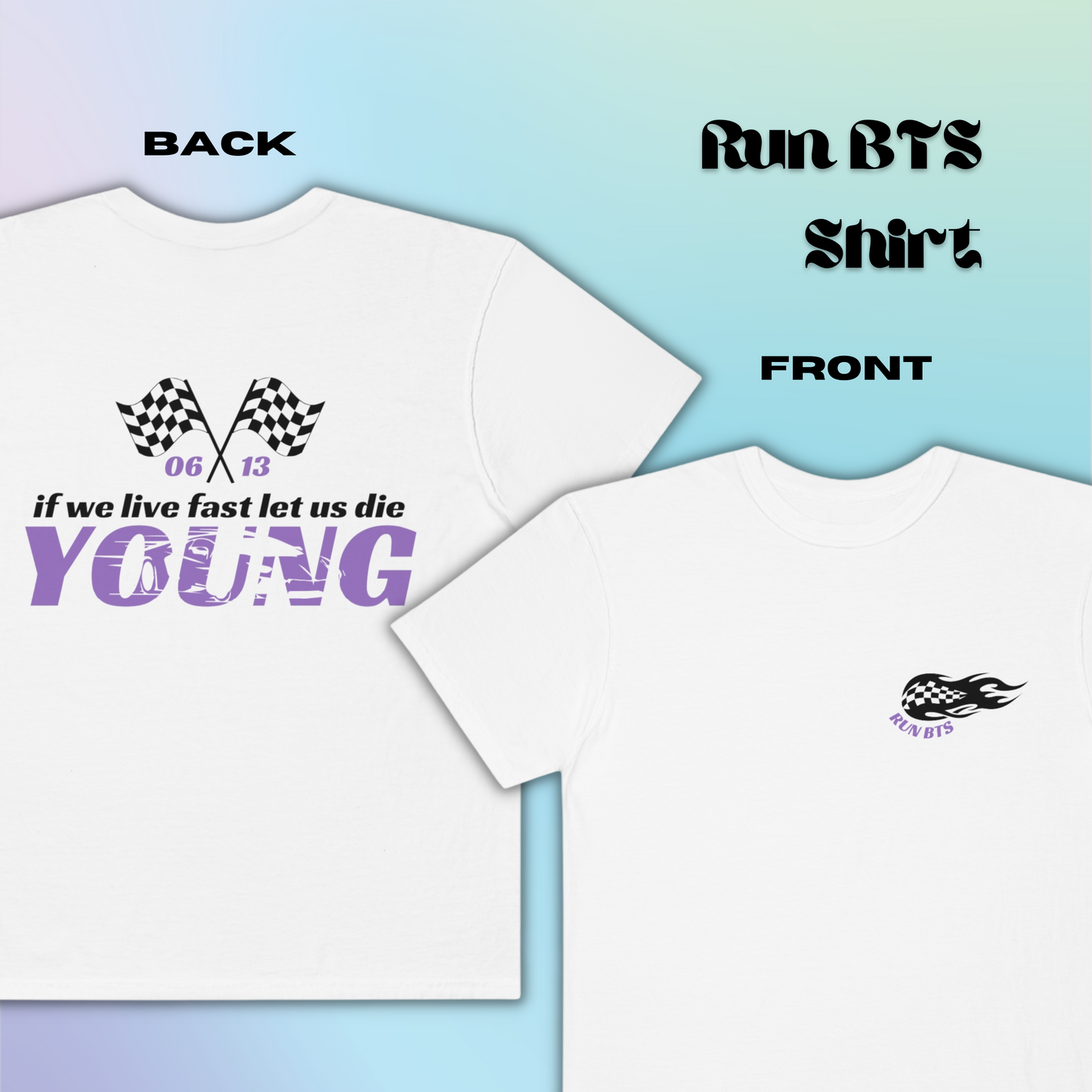 Run BTS If We Live Fast Let Us Die Young Shirt | BTS (Premium)