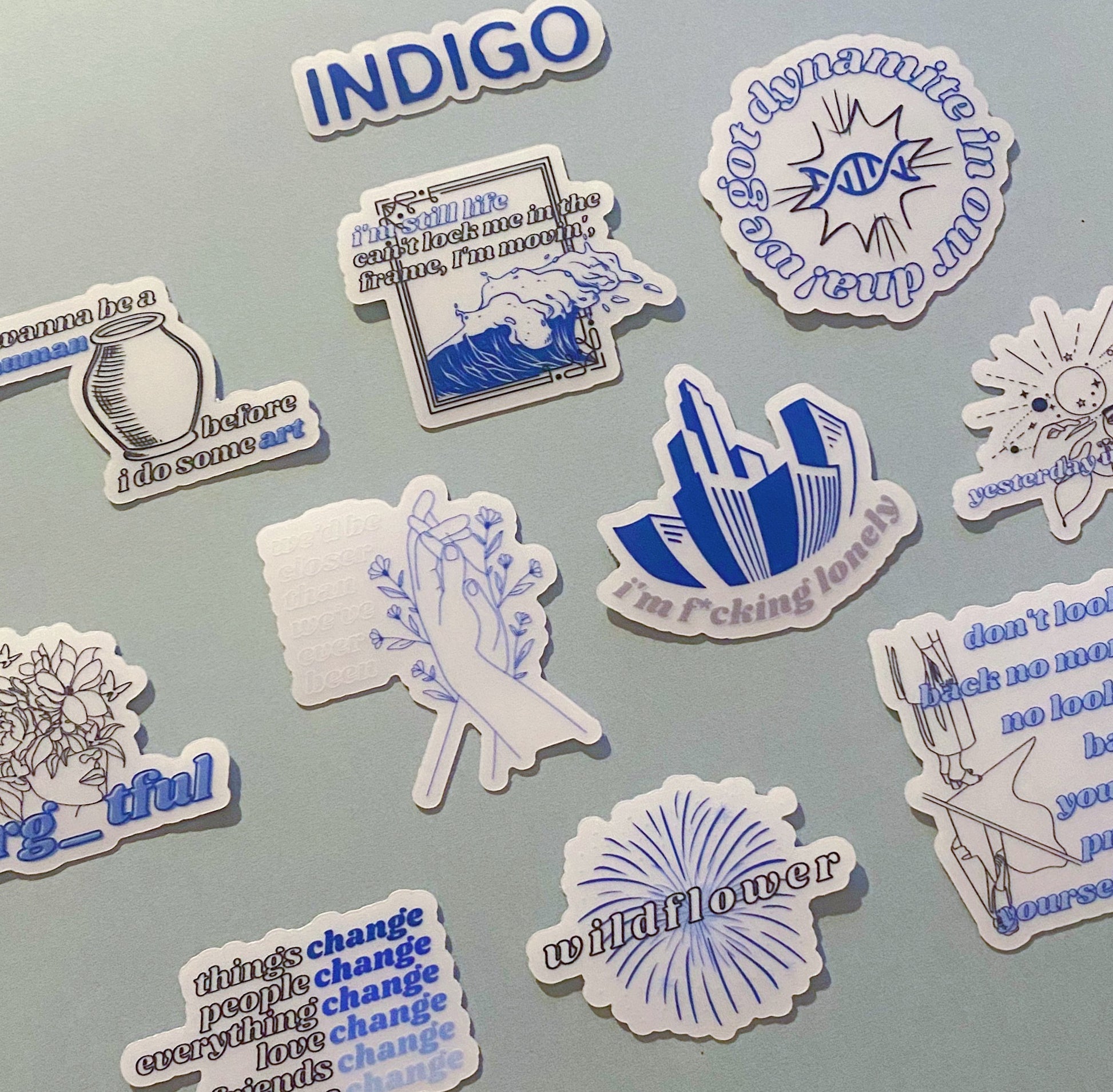 Word Stickers — INDIGO HIPPO