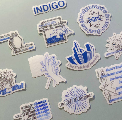 Indigo Stickers | RM