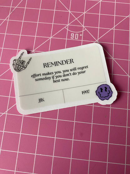 BTS Quote Reminder Stickers