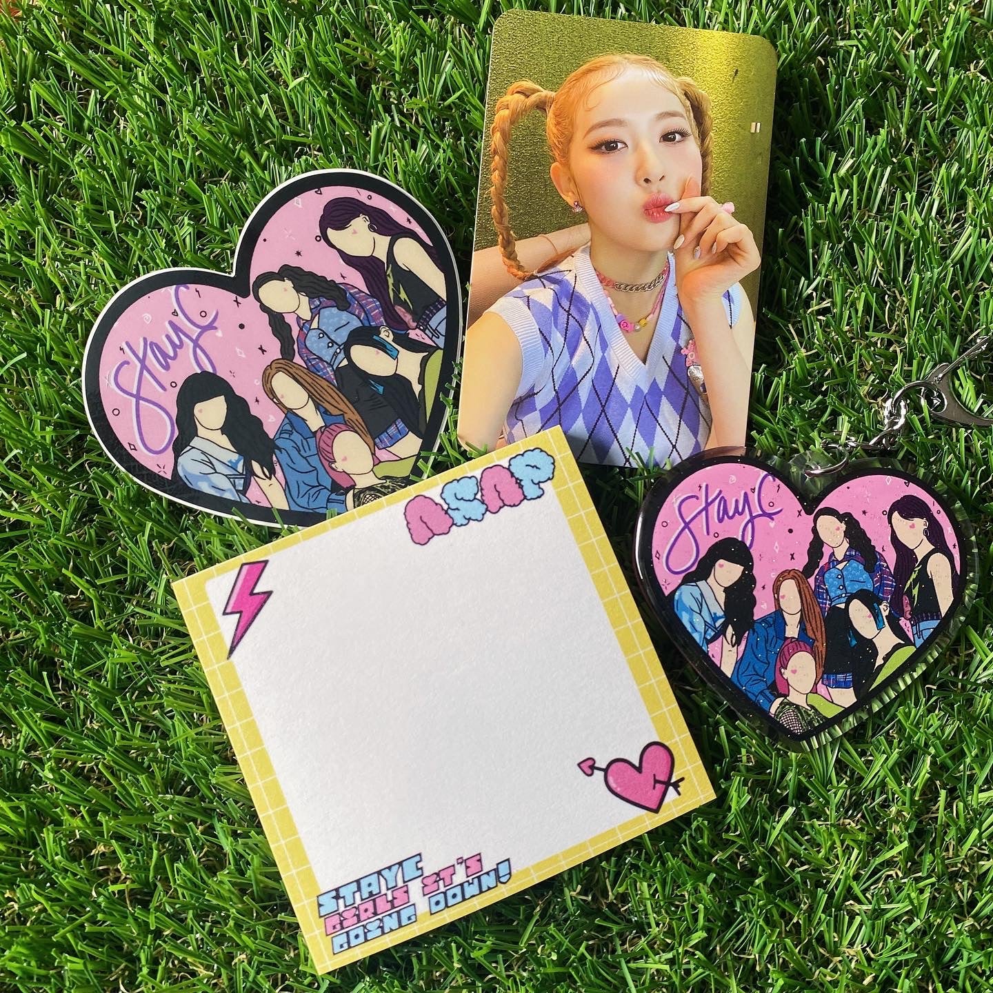 Kpop Songs Themed Sticky Notes (BTS, The Boyz, New Jeans, Twice, STAYC, TXT, Cherry Bullet)