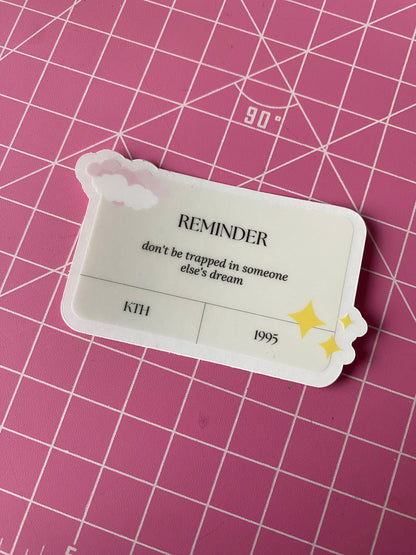 BTS Quote Reminder Stickers