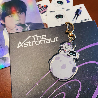 BT21 Astronaut RJ & Wootteo Moon Keychain