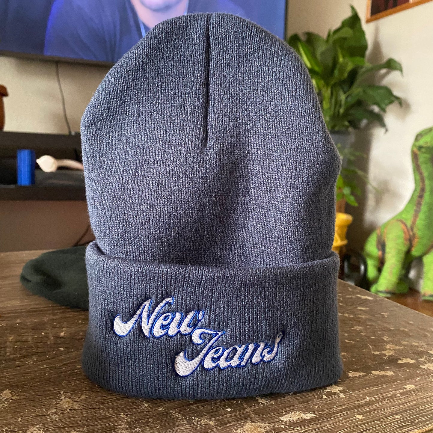 New Jeans Knit Beanie