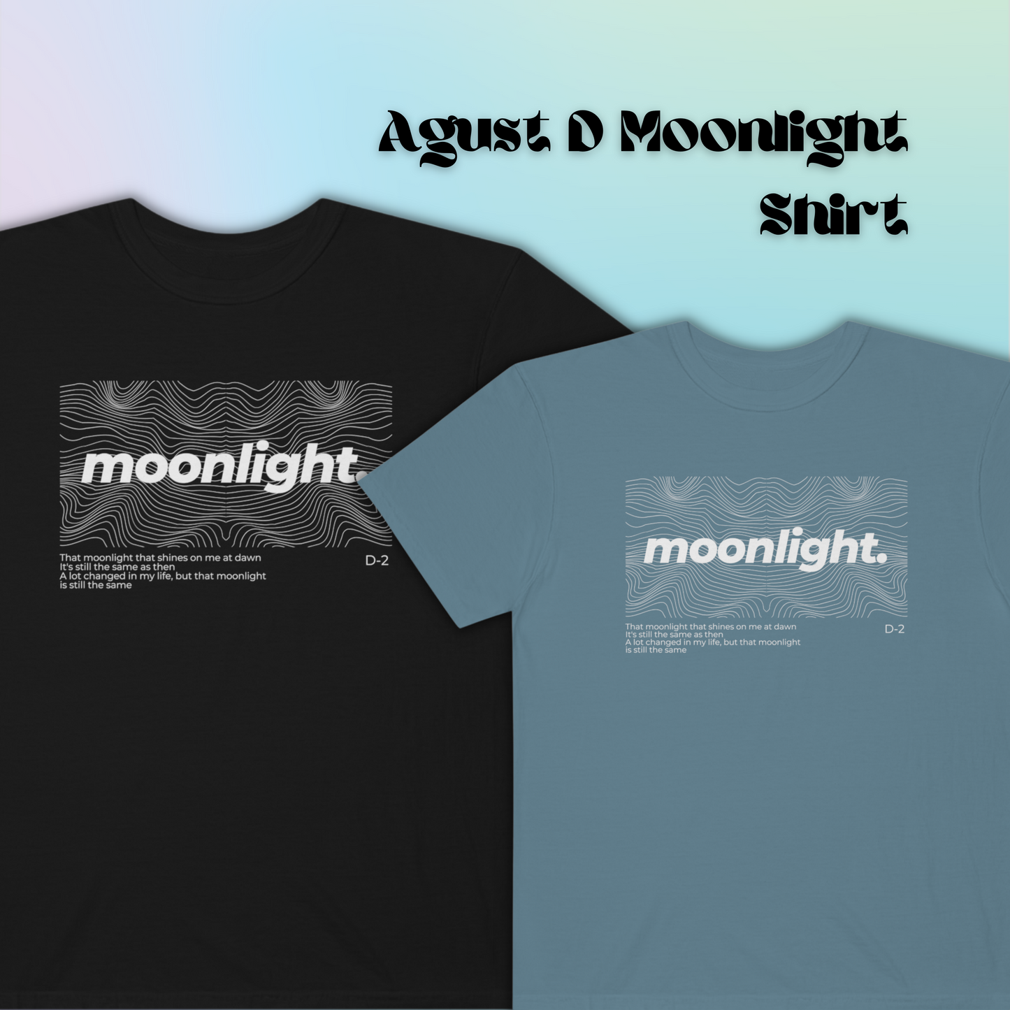 Moonlight T-shirt | Agust D/Suga BTS (Premium)